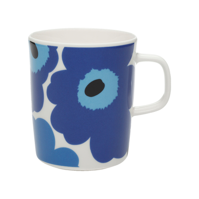 Marimekko Unikko Mug, white/blue