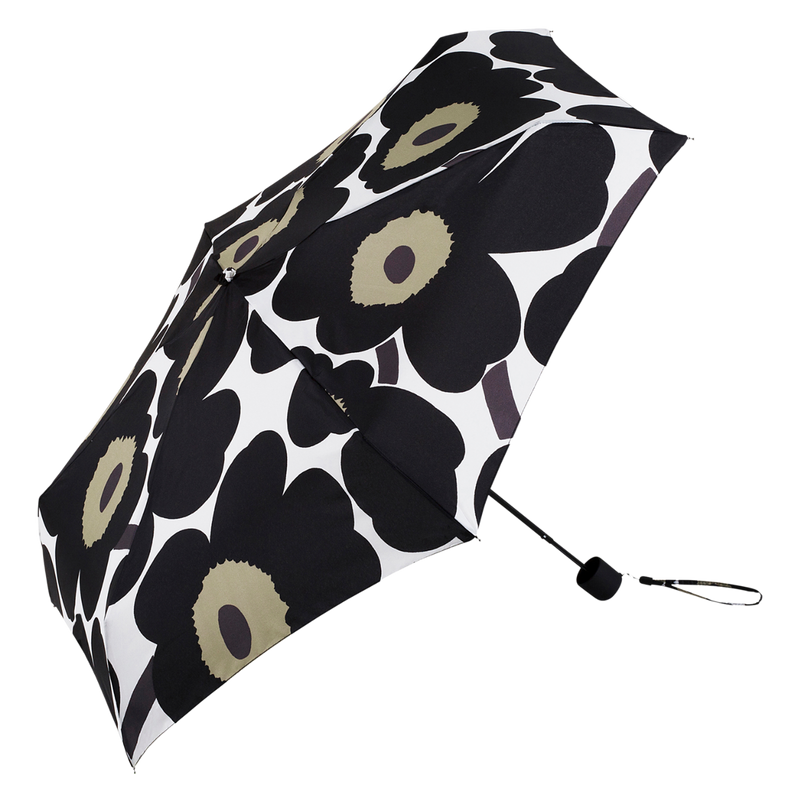 Marimekko Unikko Mini Manual Umbrella, black/white