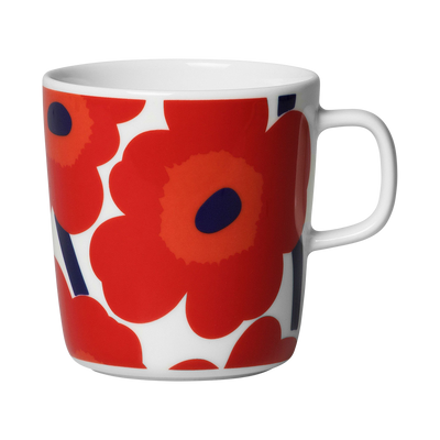 Marimekko Unikko Large Mug, white/red