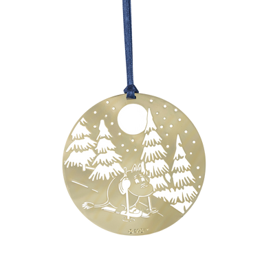 Moomin Skiing Metal Ornament