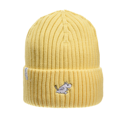 Moomintroll Adult Winter Hat, pastel yellow