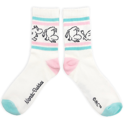 Moomintroll Retro White Socks - Ladies