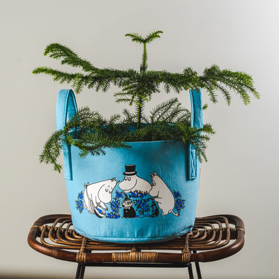 Small tree inside Muurla Moomin Blueberries Storage Basket