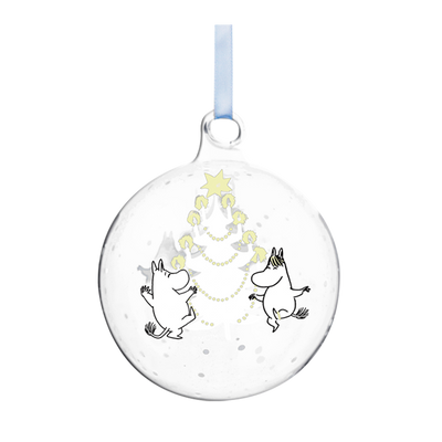 Muurla Moomin Christmas Tree Glass Ball Ornament