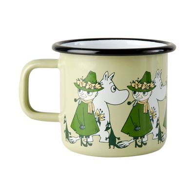 Back side of Muurla Moomin Friends Enamel Mug