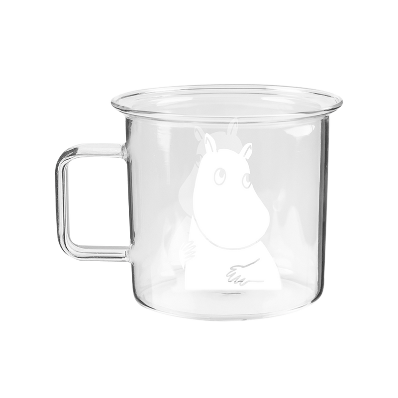 Muurla Moomin Moomintroll Clear Glass Mug