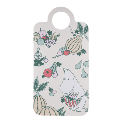 Muurla Front of Moomin Seasonal Deliacies Chop & Serve with Moominmamma picking fruit