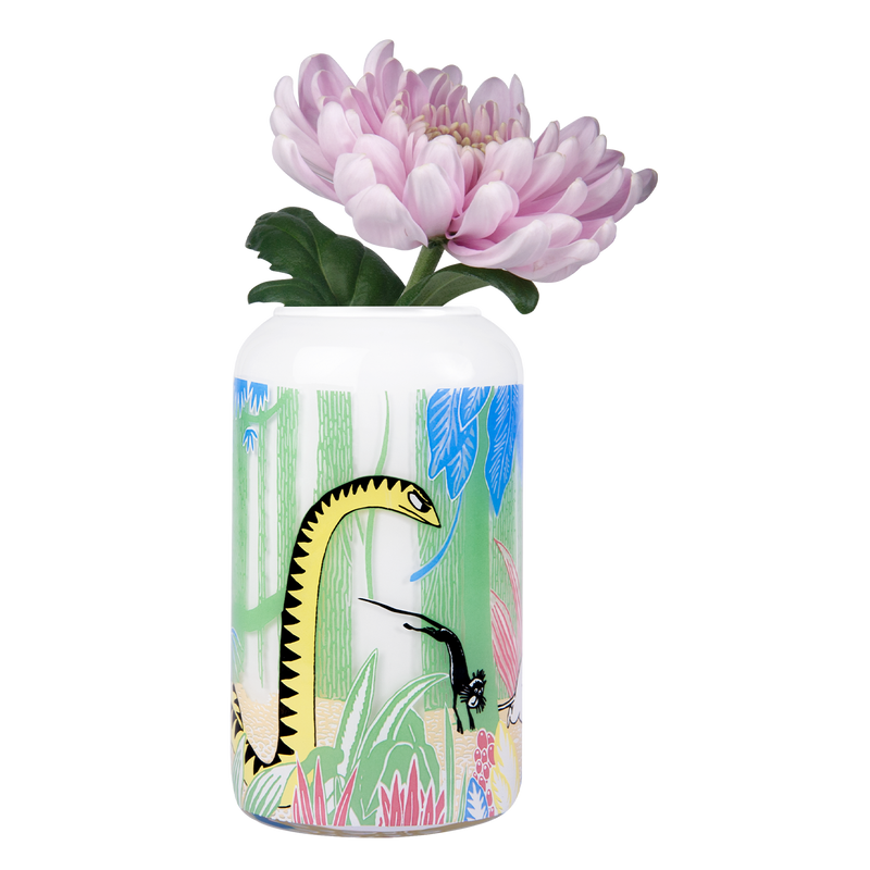 Muurla Moomin Small Glass Vase with one flower