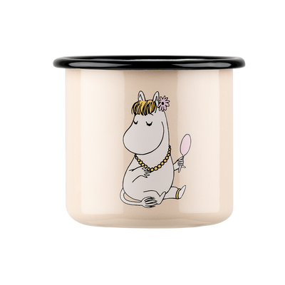 Side of Muurla Moomin Snorkmaiden Enamel Mug