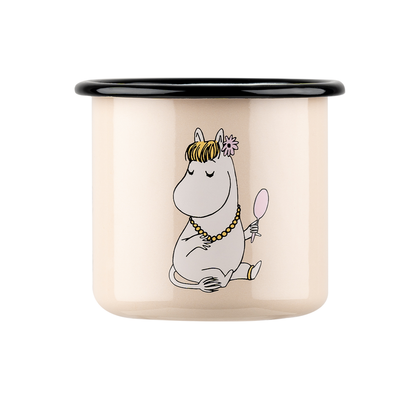 Side of Muurla Moomin Snorkmaiden Enamel Mug