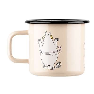 Back side of Muurla Moomin Snorkmaiden Enamel Mug