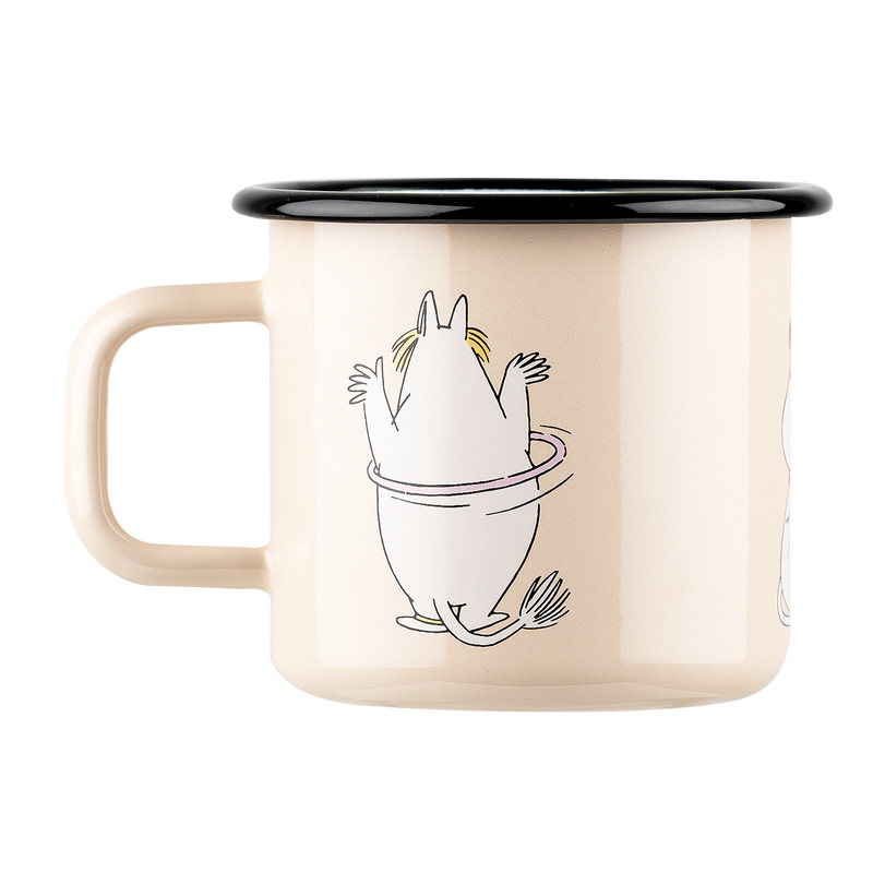 Back side of Muurla Moomin Snorkmaiden Enamel Mug