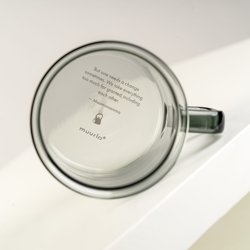 Authenticity stamp on bottom of Muurla Moominmamma Glass Mug