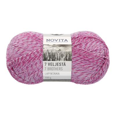 Novita 7 Brothers Lapintaika Wool Yarn, amethyst