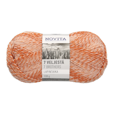 Novita 7 Brothers Lapintaika Wool Yarn, carnelian