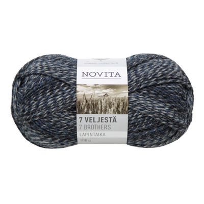 Novita 7 Brothers Lapintaika Wool Yarn, mystique