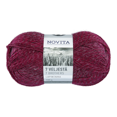 Novita 7 Brothers Lapintaika Wool Yarn, potion