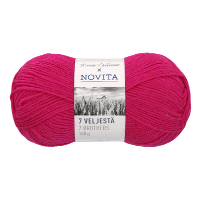 Novita 7 Brothers Wool Yarn, anemone