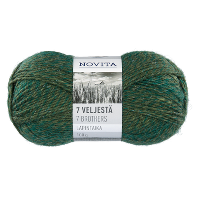 Novita 7 Brothers Lapintaika Wool Yarn, glass bead