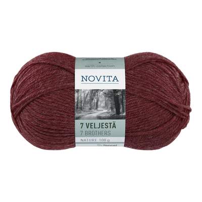 Novita 7 Brothers Nature Wool Yarn, Woodbine