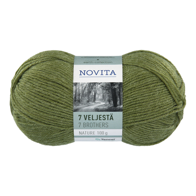 Novita 7 Brothers Nature Wool Yarn, Mugworth