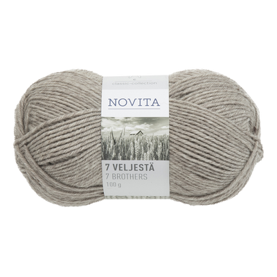 Novita 7 Brothers Wool Yarn, Sand