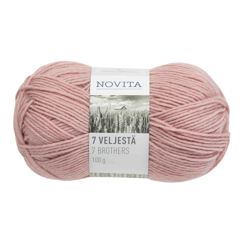 Novita 7 Brothers Wool Yarn, Berry Porridge