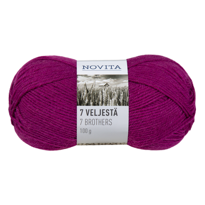 Novita 7 Brothers Wool Yarn, knapweed