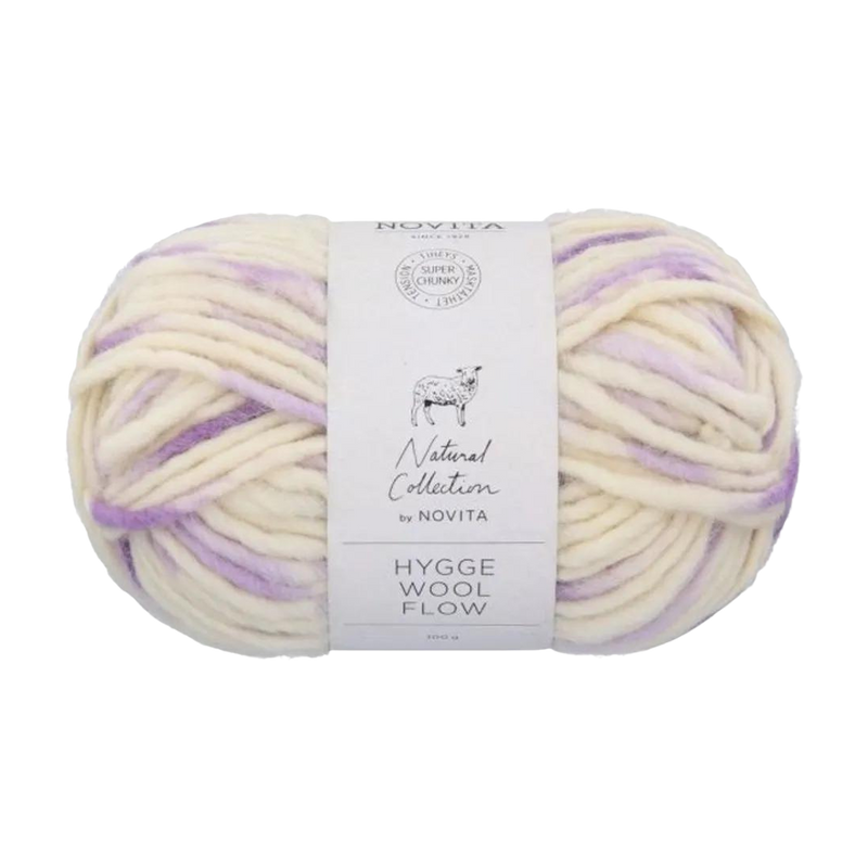 Novita Hygge Wool Yarn, Blackcurrant