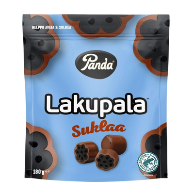 Panda Lakupala Suklaa Chocolate Covered Licorice (180g)
