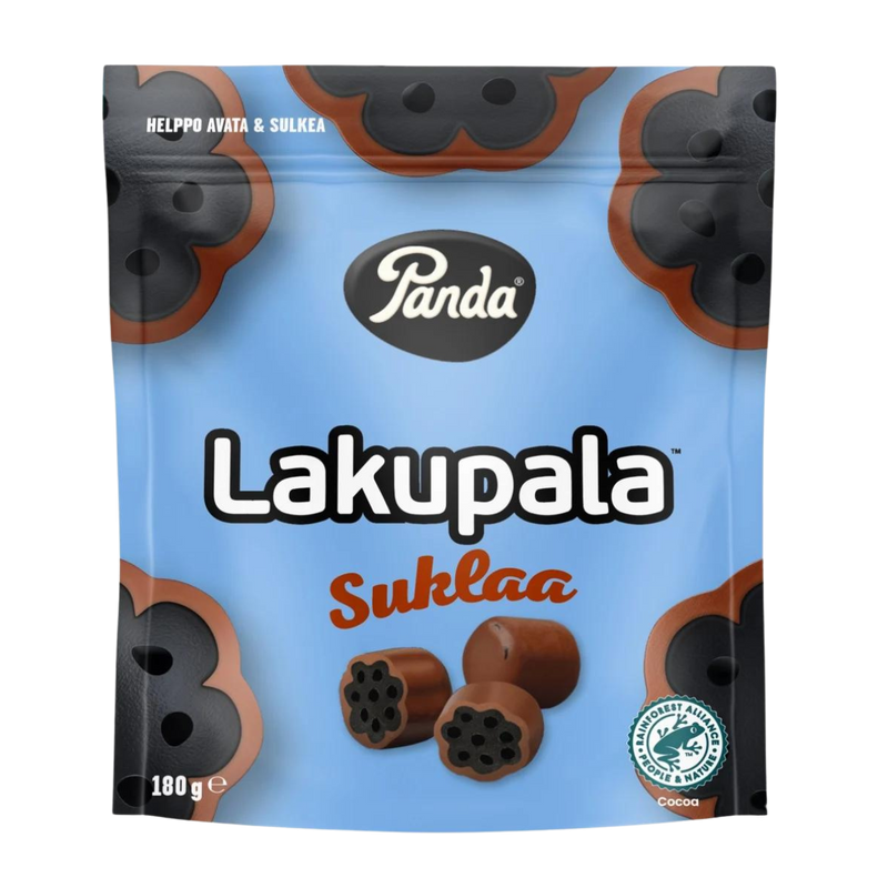 Panda Lakupala Suklaa Chocolate Covered Licorice (180g)