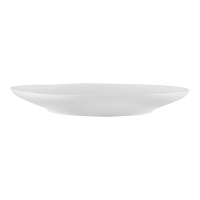 Raised edge of Pentik Kallio White Dinner Plate