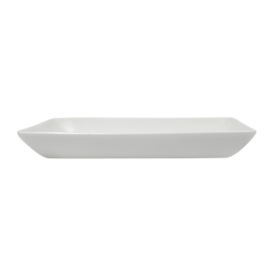 Raised edges of Pentik Kallio White Small Serving Plate