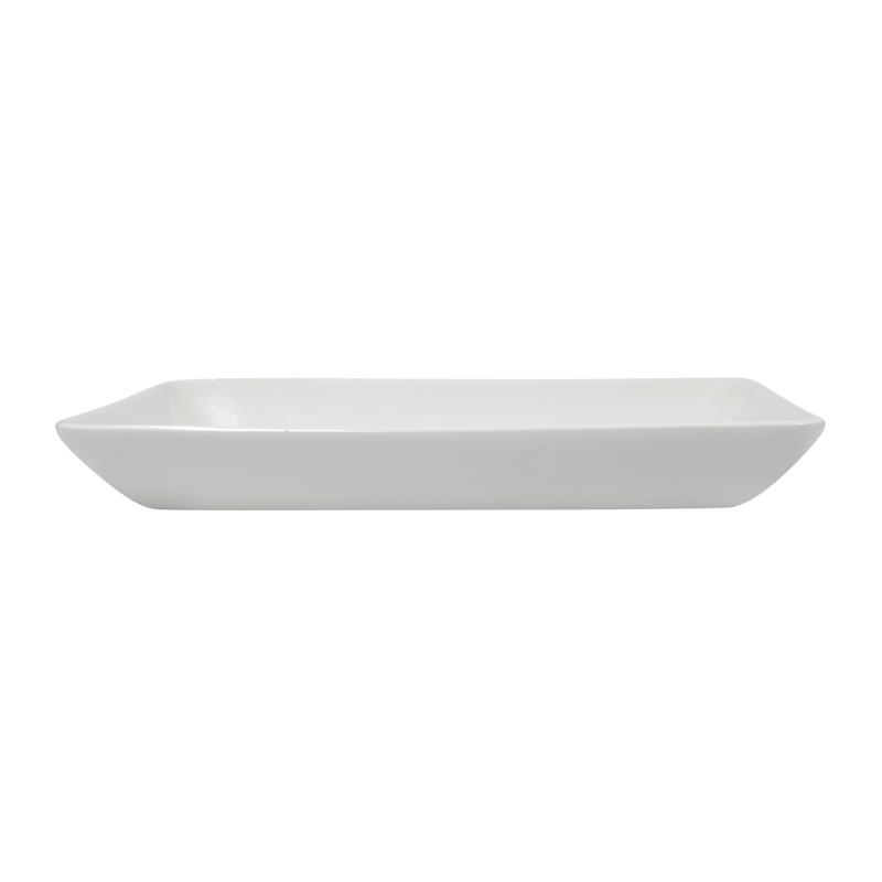 Raised edges of Pentik Kallio White Small Serving Plate
