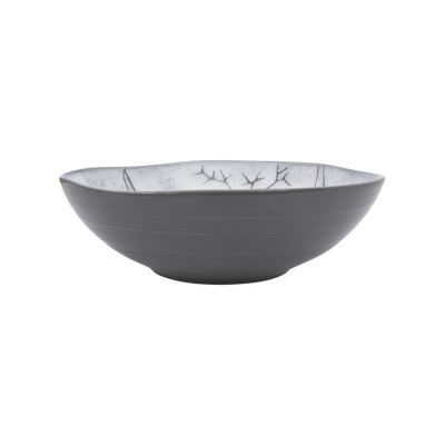 Grooved sides of Pentik Posio Pasta Bowl