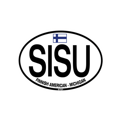 SISU Finnish American Michigan Sticker