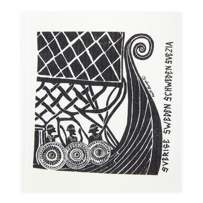 Swedish Dishcloth - Viking Ship