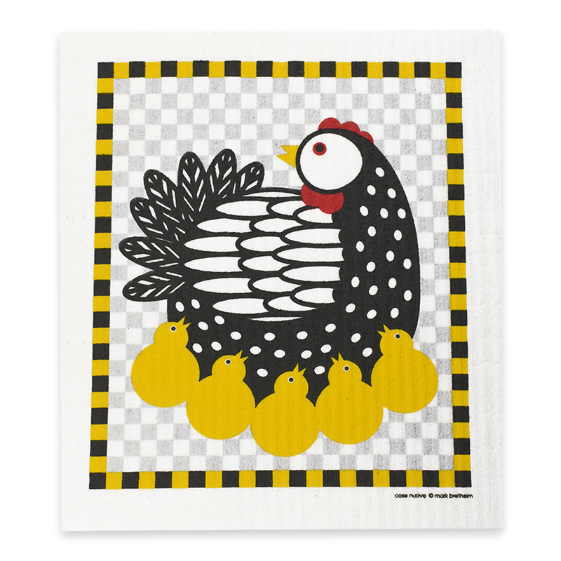 Swedish Dishcloth - Hen with Chicks