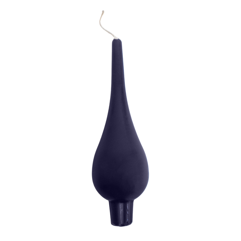 Swedish Large Drop Candle Navy