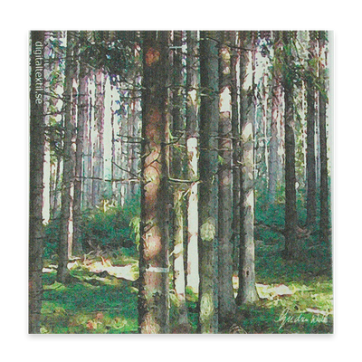 Swedish Dishcloth - The Forest
