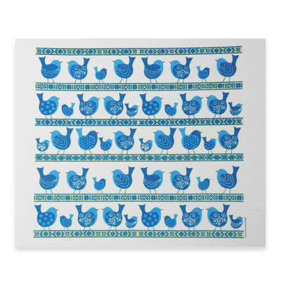 Swedish Drying Mat - Bluebirds of Happiness