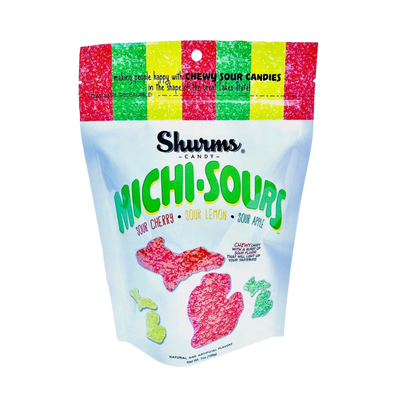Michi-Sours Gummies Resealable Pouch (198g)