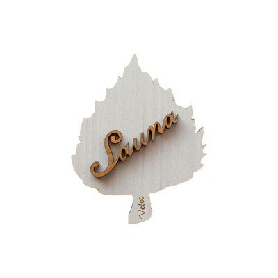 Veico Birch Leaf Sauna Sign