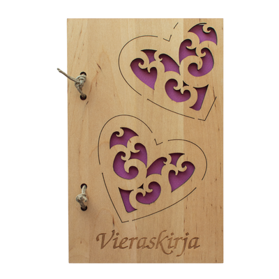 Veico Guest Book w/ Hearts