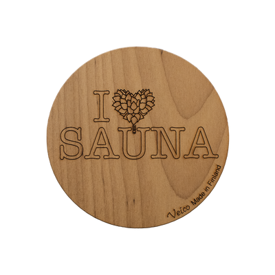 Veico I Love Sauna Coaster