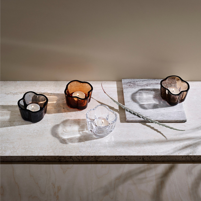 iittala Alvar Aalto Votives with tealight inserts on table