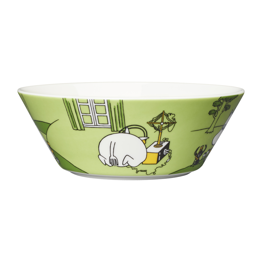 Arabia Moomin 15cm Bowl Plate - "Classic Garlic" Character, Microwave & Dishwasher Safe