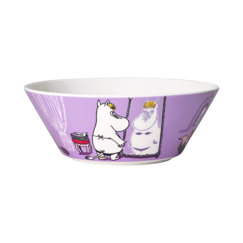 back view of Arabia Moomin Bowl Snorkmaiden