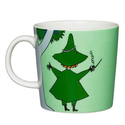 back view of Arabia Moomin Mug - Snufkin