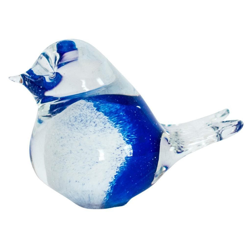 Bianco Blu Finnish Glass Bird, Arctic Bird